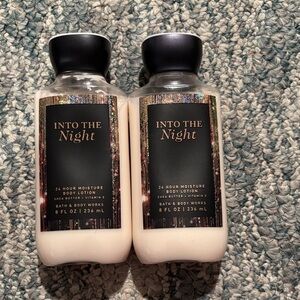 Bath & Body Works Into the Night Body Lotion - Black and Cream